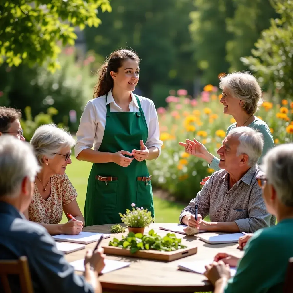 Friss gyógynövények gyűjtése egy helyi piacon.